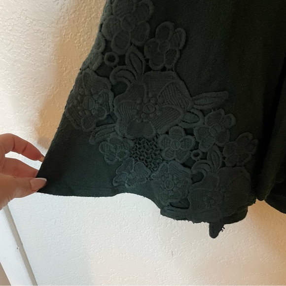 Anthropologie Maeve Tiera Lace Sweater Dress in Green. NWT. Size Small. - Picture 5 of 9